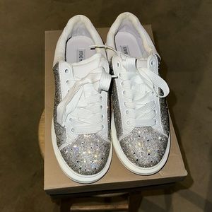 Rhinestone sneakers worn twice. MENS size 10 ( would be WOMENS  size 12)